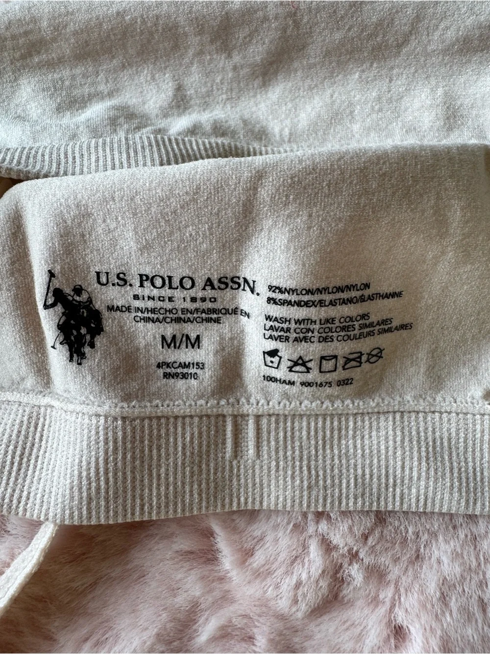 3 Pack U.S. Polo Assn. Girls Bralettes Size Medium